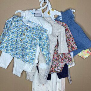 Six Adorable Baby Girl New Born Outfits